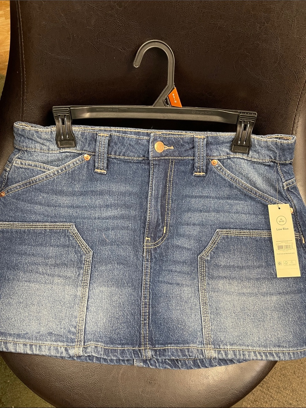 No Boundaries Blue Denim Mini Skirt